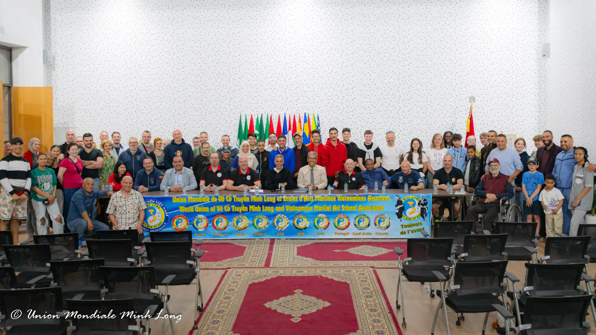 Assemblée Générale de l'Union Mondiale Minh Long 2024 à Rabat pour les 50 ans de la Mon Phai Minh Long